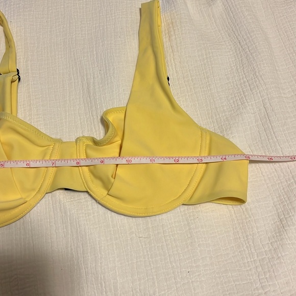 NWT Blackbough Lucy Bikini Swim Top Pale Yellow Size XL - Picture 4 of 8